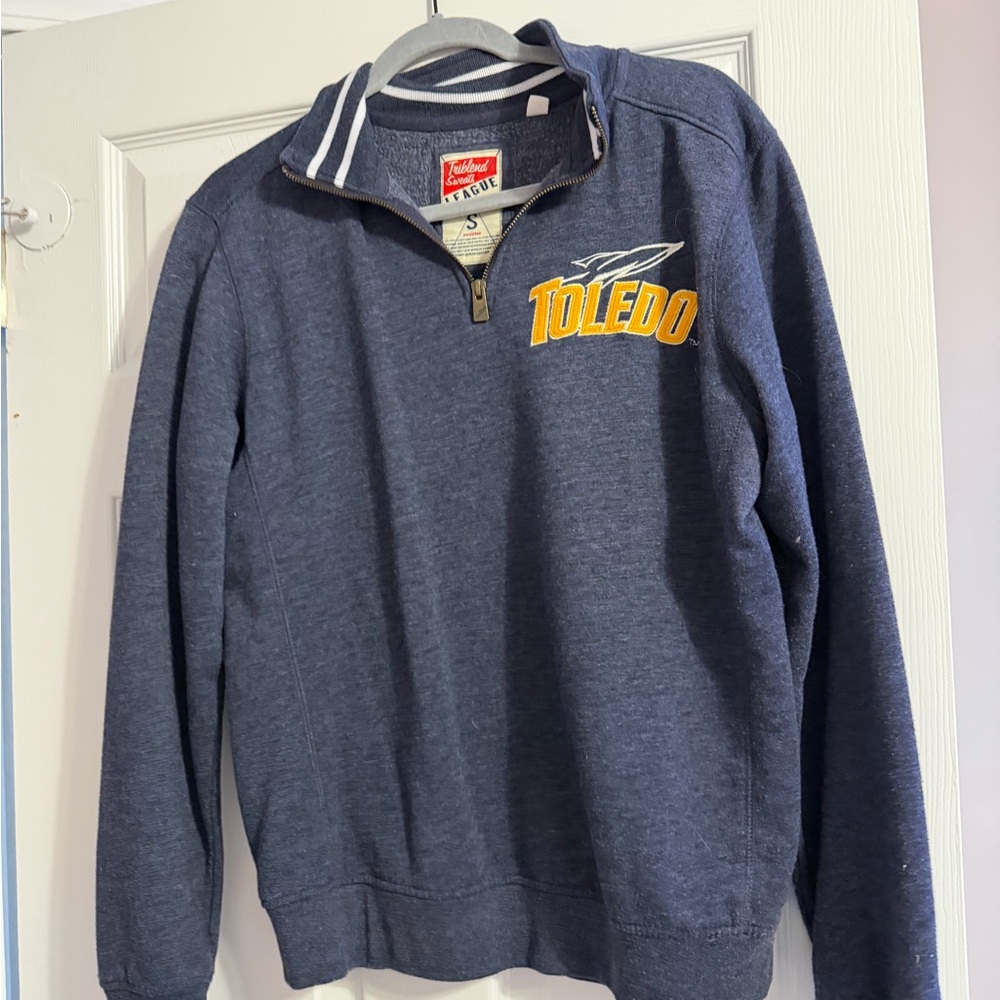 Vintage Style Navy Blue UToledo Sweater